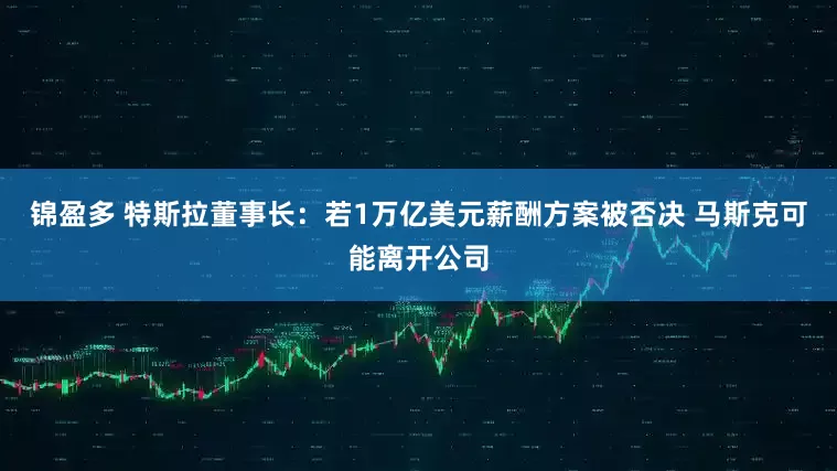 锦盈多 特斯拉董事长：若1万亿美元薪酬方案被否决 马斯克可能离开公司